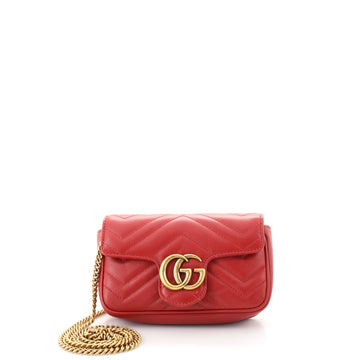 Gucci GG Marmont Flap Bag Matelasse Leather Super Mini