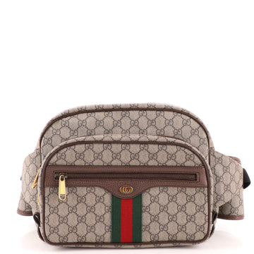 Gucci Ophidia Front Pocket Belt Bag GG Coated Canvas Large