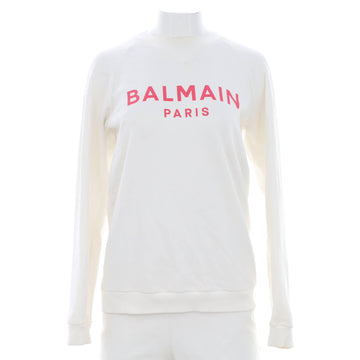 Balmain Women's Logo Crewneck Sweater Cotton