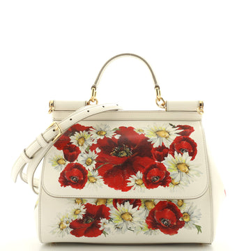 Dolce & Gabbana Miss Sicily Bag Printed Leather Medium