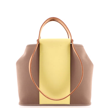Hermes Cabag Handbag Toile and Leather 32