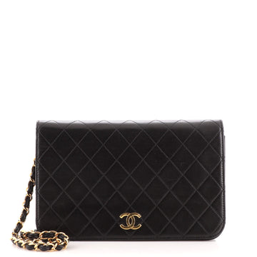 Chanel Vintage Full Flap Bag Quilted Lambskin Medium