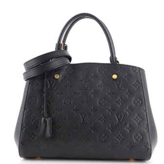 Louis Vuitton Montaigne Handbag Monogram Empreinte Leather MM