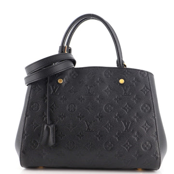 Louis Vuitton Montaigne Handbag Monogram Empreinte Leather MM