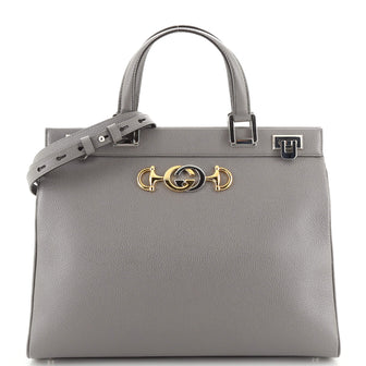 Gucci Zumi Top Handle Bag Leather Medium