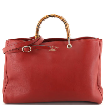 Gucci Bamboo Shopper Tote Leather Large