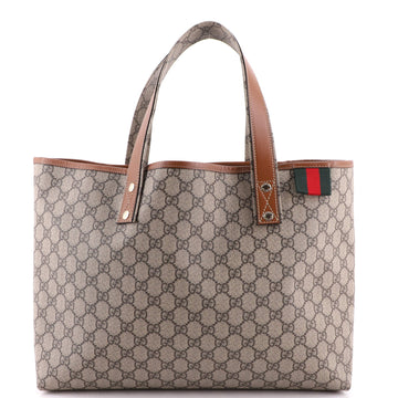 Gucci Web Loop Tote GG Coated Canvas Medium
