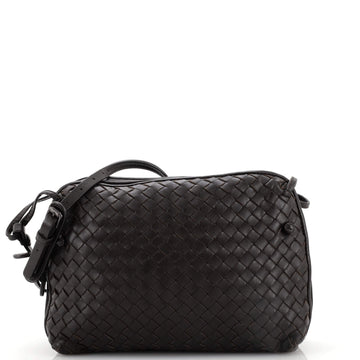 Bottega Veneta Double ZIp Nodini Crossbody Bag Intrecciato Nappa Small