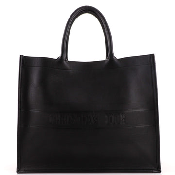 Christian Dior Book Tote Embossed Leather Large
