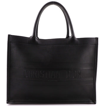 Christian Dior Book Tote Embossed Leather Medium