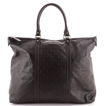 Gucci Joy Zip Top Tote Guccissima Leather Medium