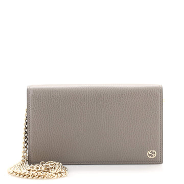 Gucci Betty Chain Wallet (Outlet) Leather