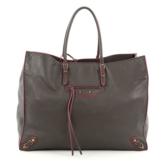 Balenciaga Papier A4 Classic Studs Handbag Leather 1924101