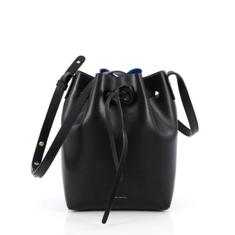 Mansur Gavriel Bucket Bag Leather Mini Black 1924501