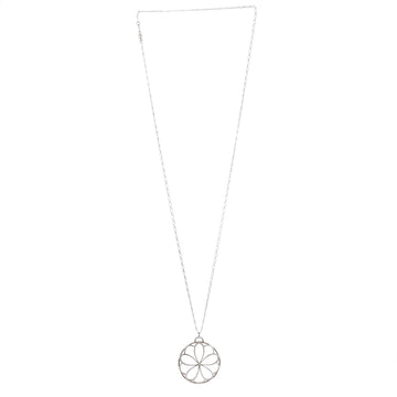 Tiffany & Co. Garden Flower Pendant Necklace Sterling Silver with Diamond