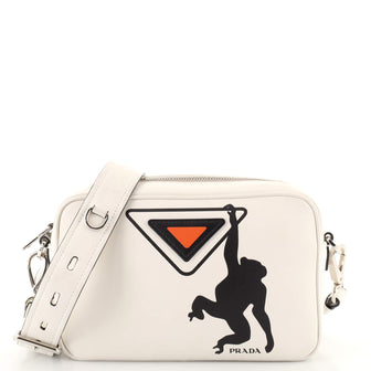 Prada Camera Bag Printed City Calf Medium