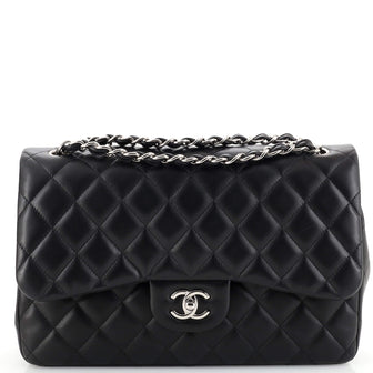 Chanel Classic Double Flap Bag Quilted Lambskin Jumbo
