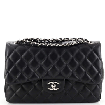 Chanel Classic Double Flap Bag Quilted Lambskin Jumbo