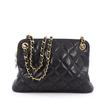 Chanel Vintage Zip Chain Shoulder Bag Quilted Leather 1924902