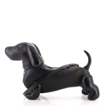 Thom Browne Hector Dog Baguette Shoulder Bag Leather