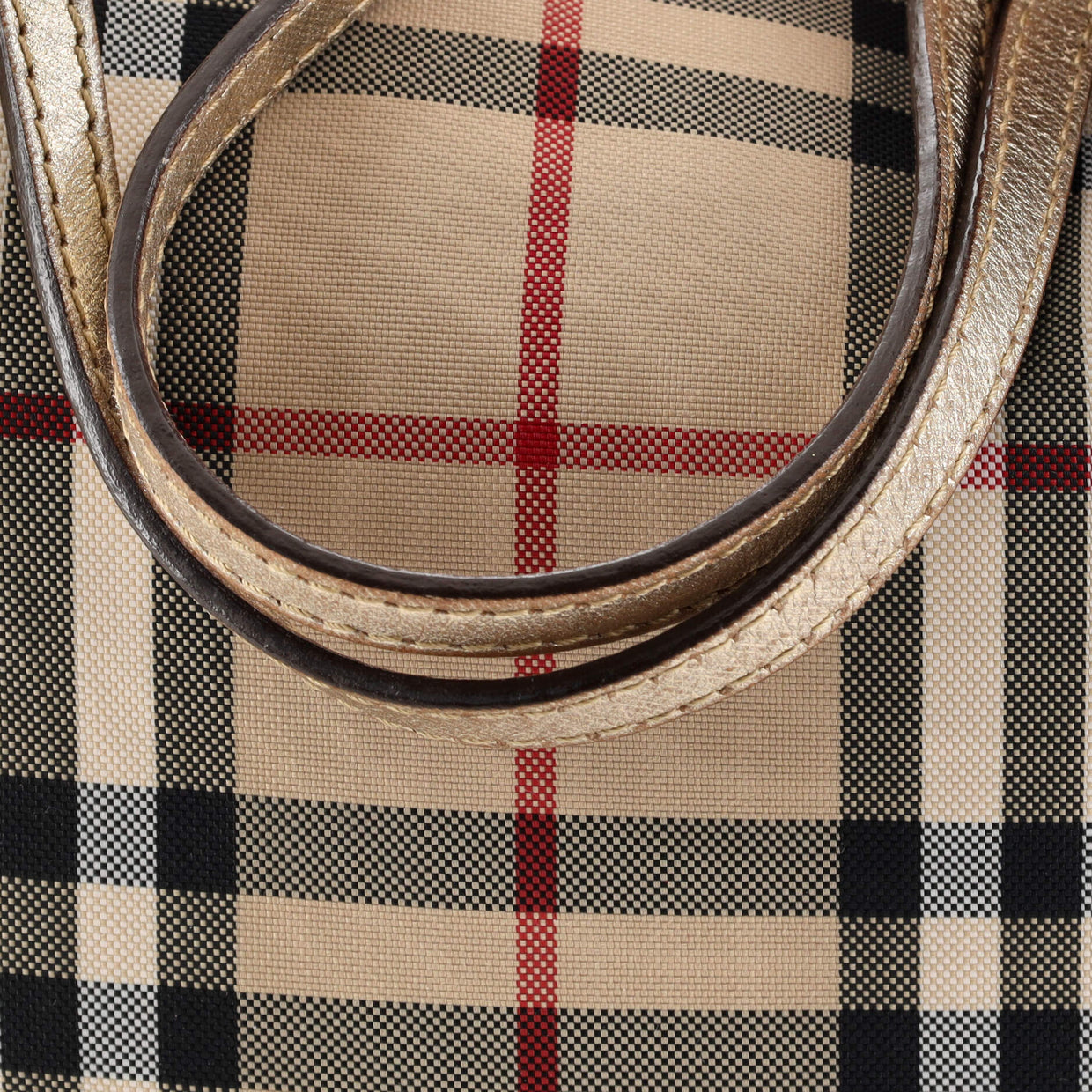 Burberry Canterbury Tote Horseferry Check Canvas and Leather Small ...