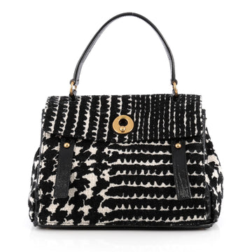Saint Laurent Muse Two Handbag Tweed Medium Black 1925201