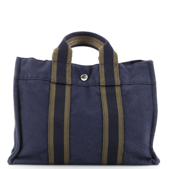 Hermes Fourre Tout Tote Toile PM