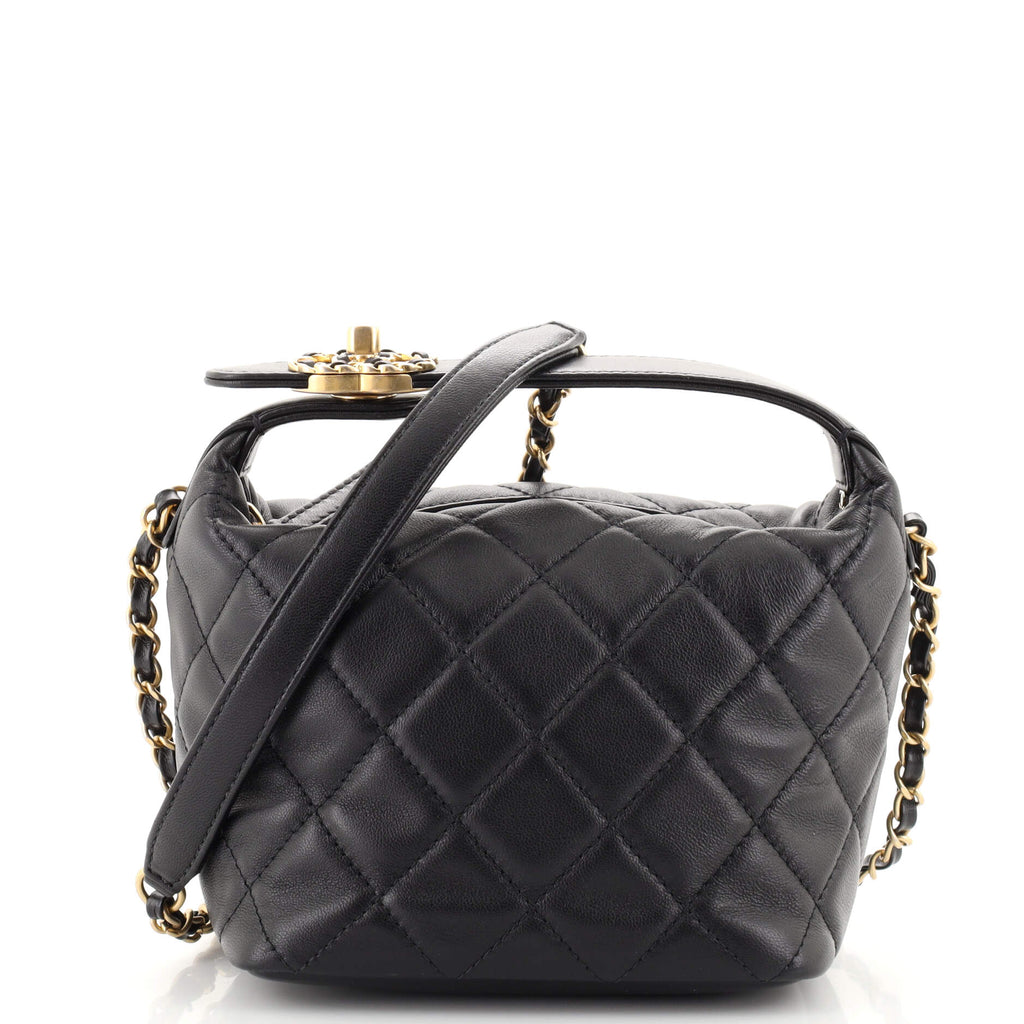 Chanel Perfect Meeting Hobo Quilted Lambskin Small Black 1925531