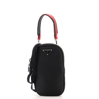 Prada Cargo Phone Holder Crossbody Bag Tessuto