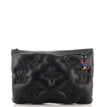 Louis Vuitton A4 Pouch Monogram Puffer Lambskin