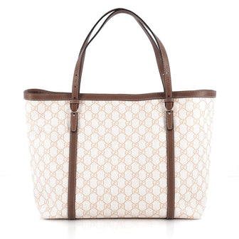 Gucci Nice Tote GG Coated Canvas Medium White 1925703
