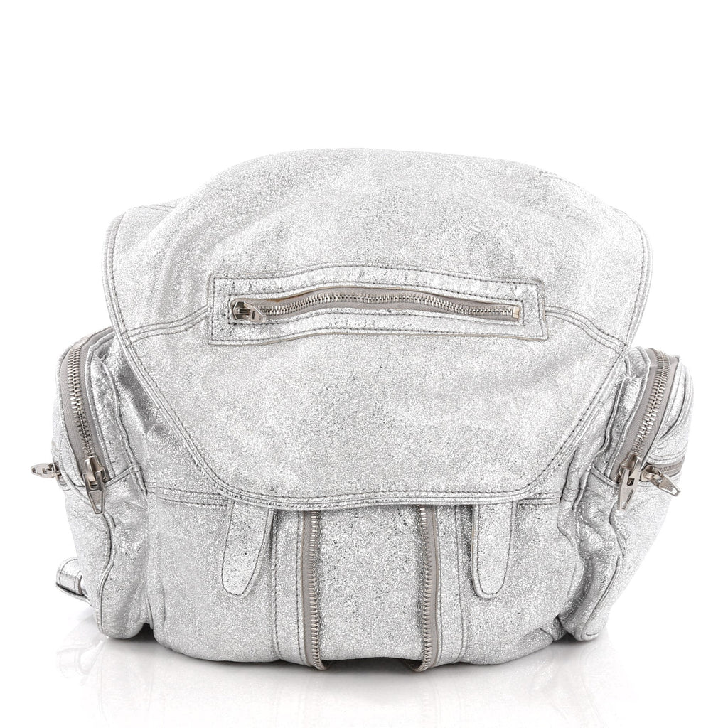 Buy Alexander Wang Marti Backpack Leather Large Silver 1925712 Buy Alexander Wang Marti Backpack Leather Large Silver 1925712