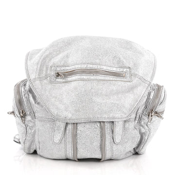 Alexander Wang Marti Backpack Leather Large Silver
