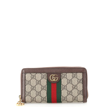 Gucci Ophidia Zip Around Wallet GG Coated Canvas