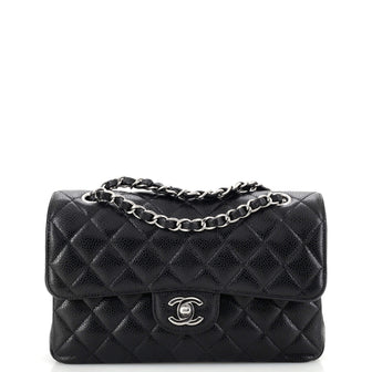 Chanel Classic Double Flap Bag Quilted Caviar Medium