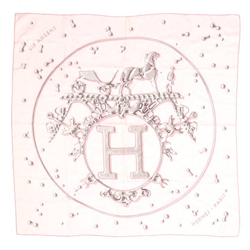 Hermes Vif Argent Scarf Printed Silk 90