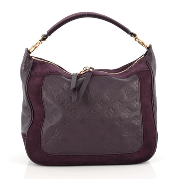 Louis Vuitton Audacieuse Handbag Monogram Empreinte Leather PM Purple 1926202