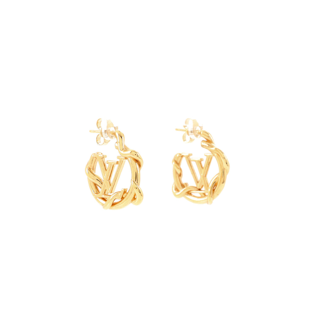 Louis Vuitton Louise Hoop Earrings, Silver