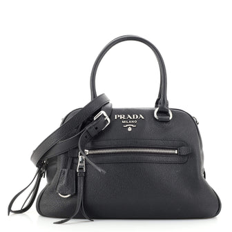Prada Convertible Bowling Bag Vitello Daino Medium