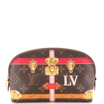 Louis Vuitton Cosmetic Pouch Limited Edition Summer Trunks Monogram Canvas