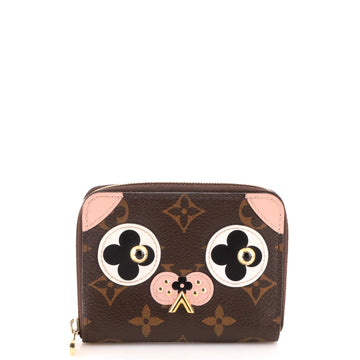 Louis Vuitton Zippy Coin Purse Limited Edition Valentine Dog Monogram Canvas