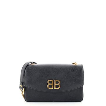 Balenciaga BB Chain Round Shoulder Bag Leather Small