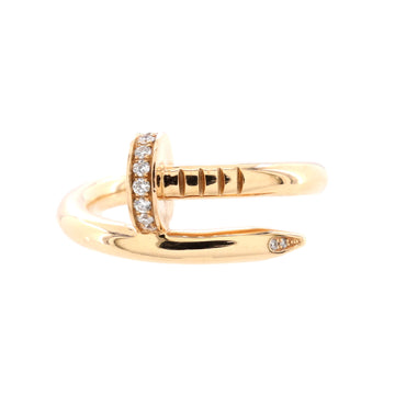 Cartier Juste un Clou Ring 18K Rose Gold and Diamonds
