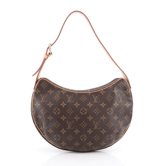 Louis Vuitton Croissant Handbag Monogram Canvas MM Brown 1927201