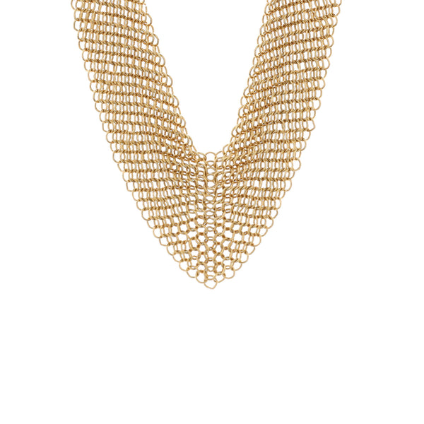 Tiffany & Co. Elsa Peretti Mesh Bib Necklace - Sterling Silver Chain,  Necklaces - TIF258473 | The RealReal