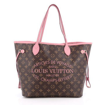 Louis Vuitton Neverfull Tote Limited Edition Ikat Monogram Canvas MM Brown 1927603
