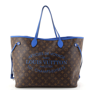 Louis Vuitton Neverfull Tote Limited Edition Ikat Monogram Canvas GM