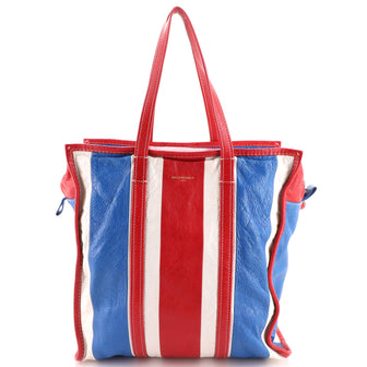 Balenciaga Bazar Tote Striped Leather Medium