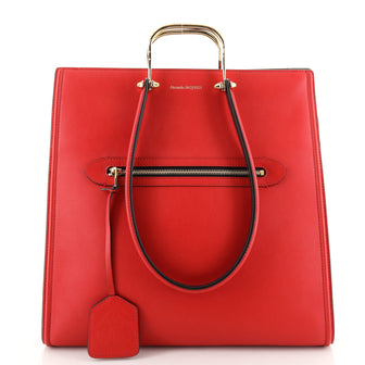 Alexander McQueen The Tall Story Tote Leather
