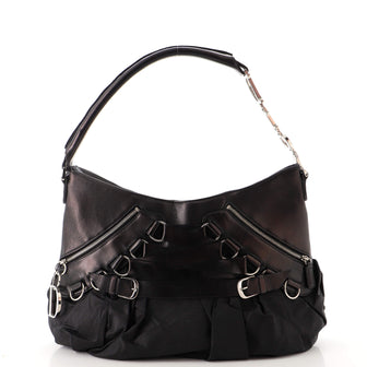 Christian Dior Ballet Corset Hobo Leather and Nylon Medium